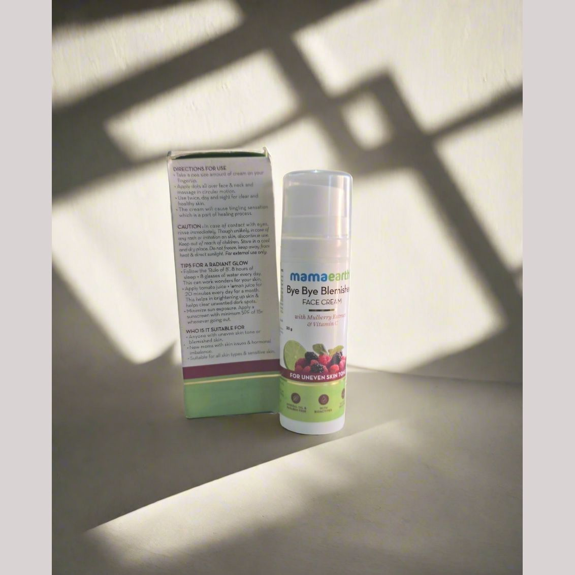 MAMAEARTH BYE BYE MLEMISHE FACE CREAM - Adya-Zara